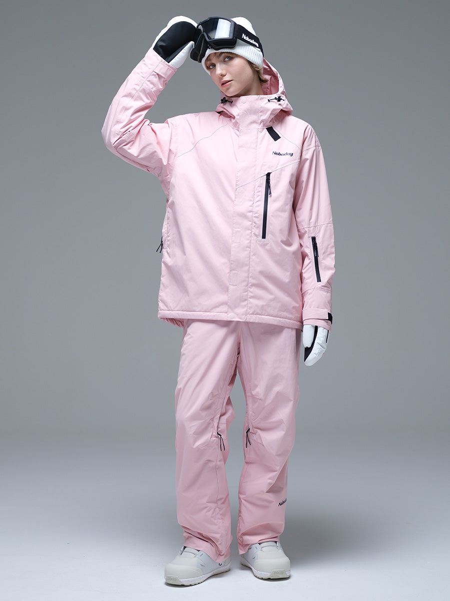 Women's Baggy Insulated Snow Jacket Pink