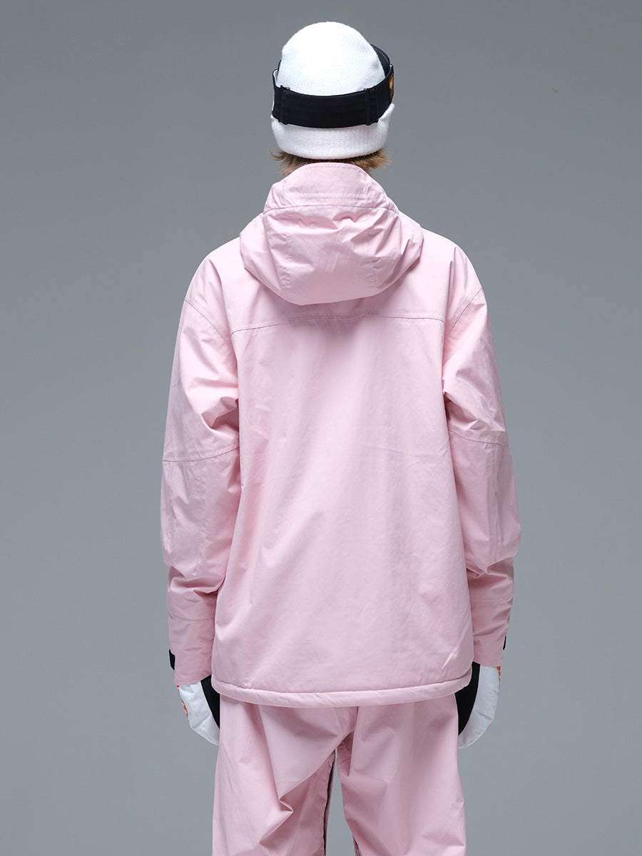 Women's Baggy Insulated Snow Jacket Biege