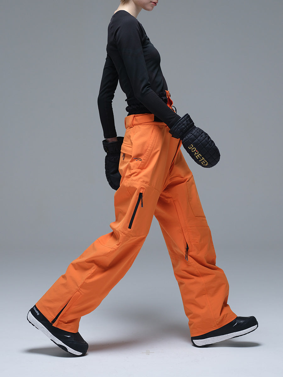 Women’s Pure Sky Wide Leg Snow Pants Orange