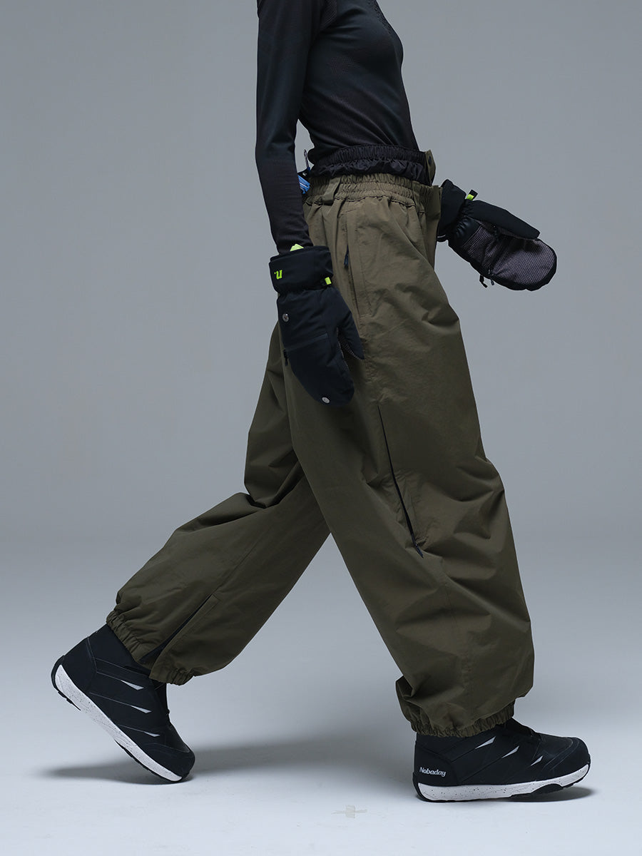 Nobaday Pure Free Baggy Snow Pants White