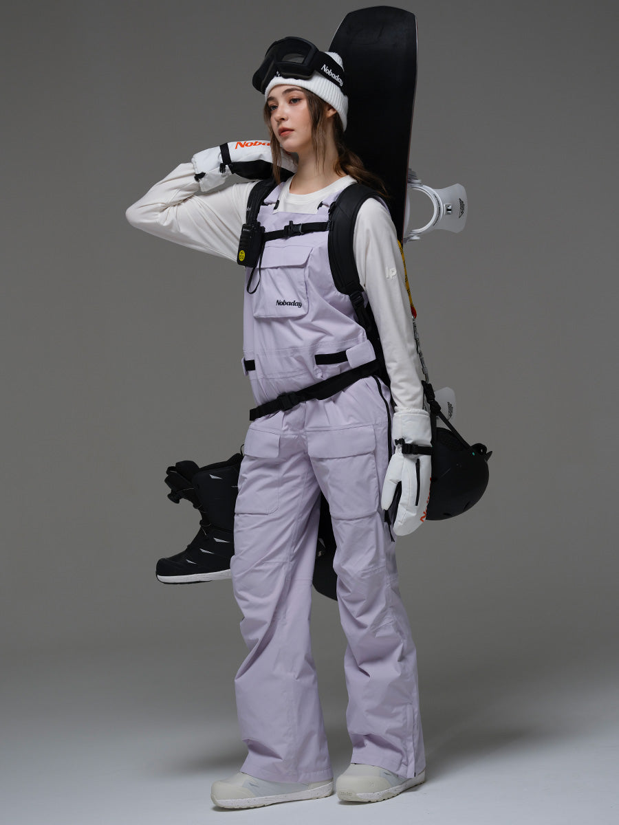 Women's Pure Free Snow Bib Pants Purple