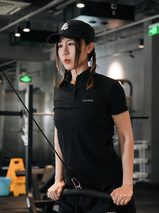 BLACK HILL QUICK - DRY WOMEN POLO SHIRT - NOBADAY