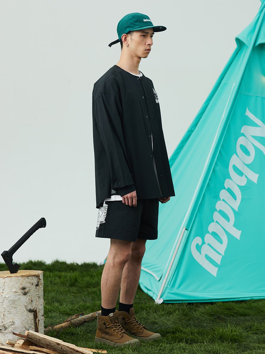 Nobaday Button Down Long Sleeve Skelton Shirt - NOBADAY