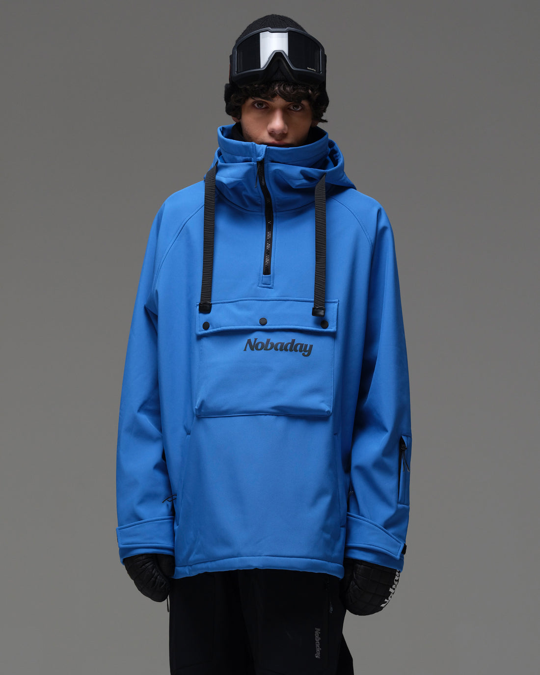 Men’s Waterproof Softshell Fleece Hoodie Blue