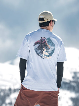 NOBADAY T - BOX ANIMALS SNOWBOARDING OUTDOOR T - SHIRT - NOBADAY