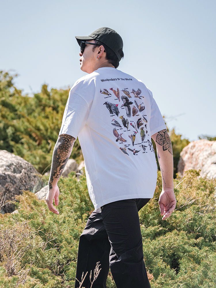 NOBADAY T - BOX BIRDS FIELD GUIED SUMMER OUTDOOR T - SHIRT - NOBADAY