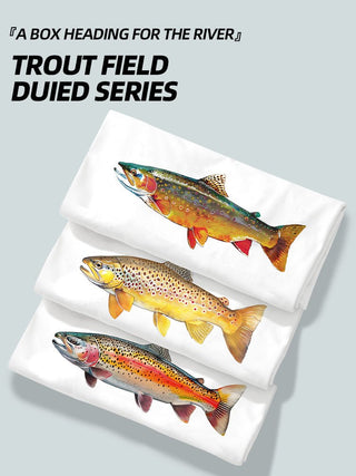 NOBADAY T - BOX TROUT GUIED SUMMER OUTDOOR T - SHIRT - NOBADAY