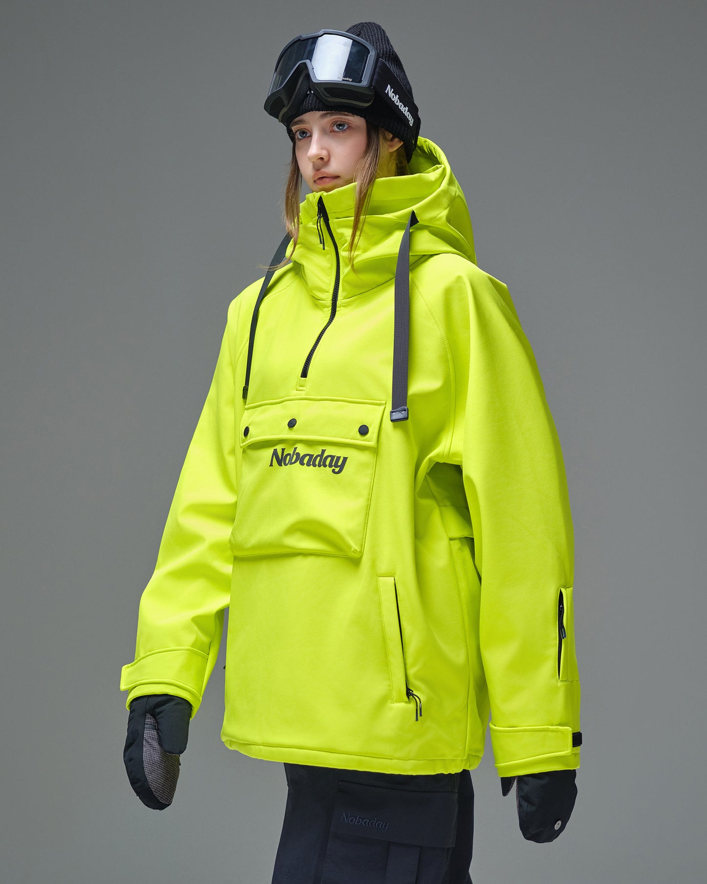Women's Pure Free Softshell Fleece Hoodie Green