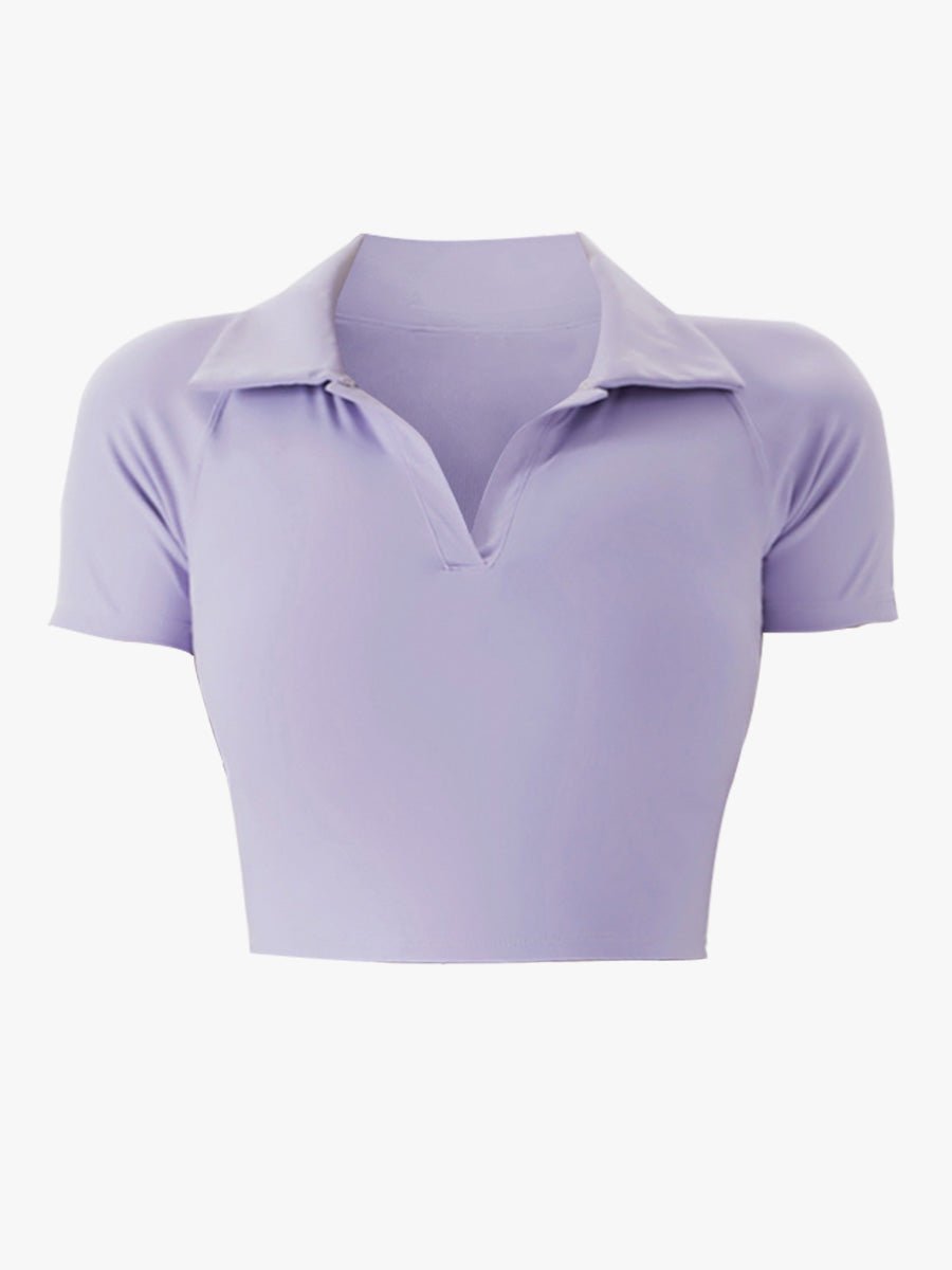 SALE🔥Nobaday Women Skinny Cropped Polo Shirt - NOBADAY