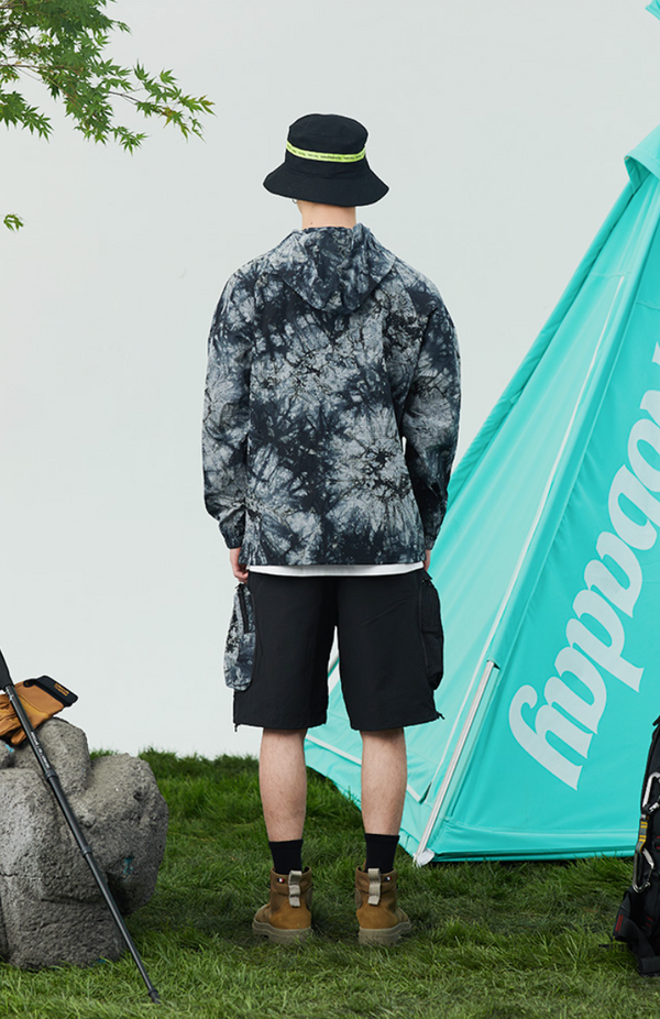 Nobaday TIE DYED PULLOVER SHELL black