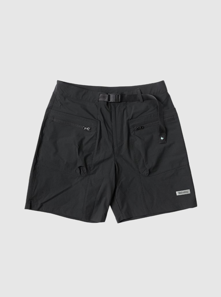 Two-Tone Nylon Cargo Shorts