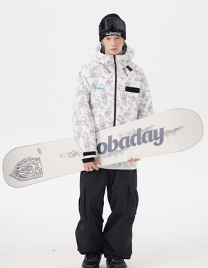 DAWN Print 3L Zip-up Snow Jacket - NOBADAY