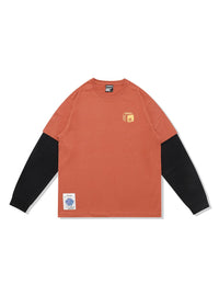 Nobaday ORANGE BOX LONG SLEEVE TEE - NOBADAY