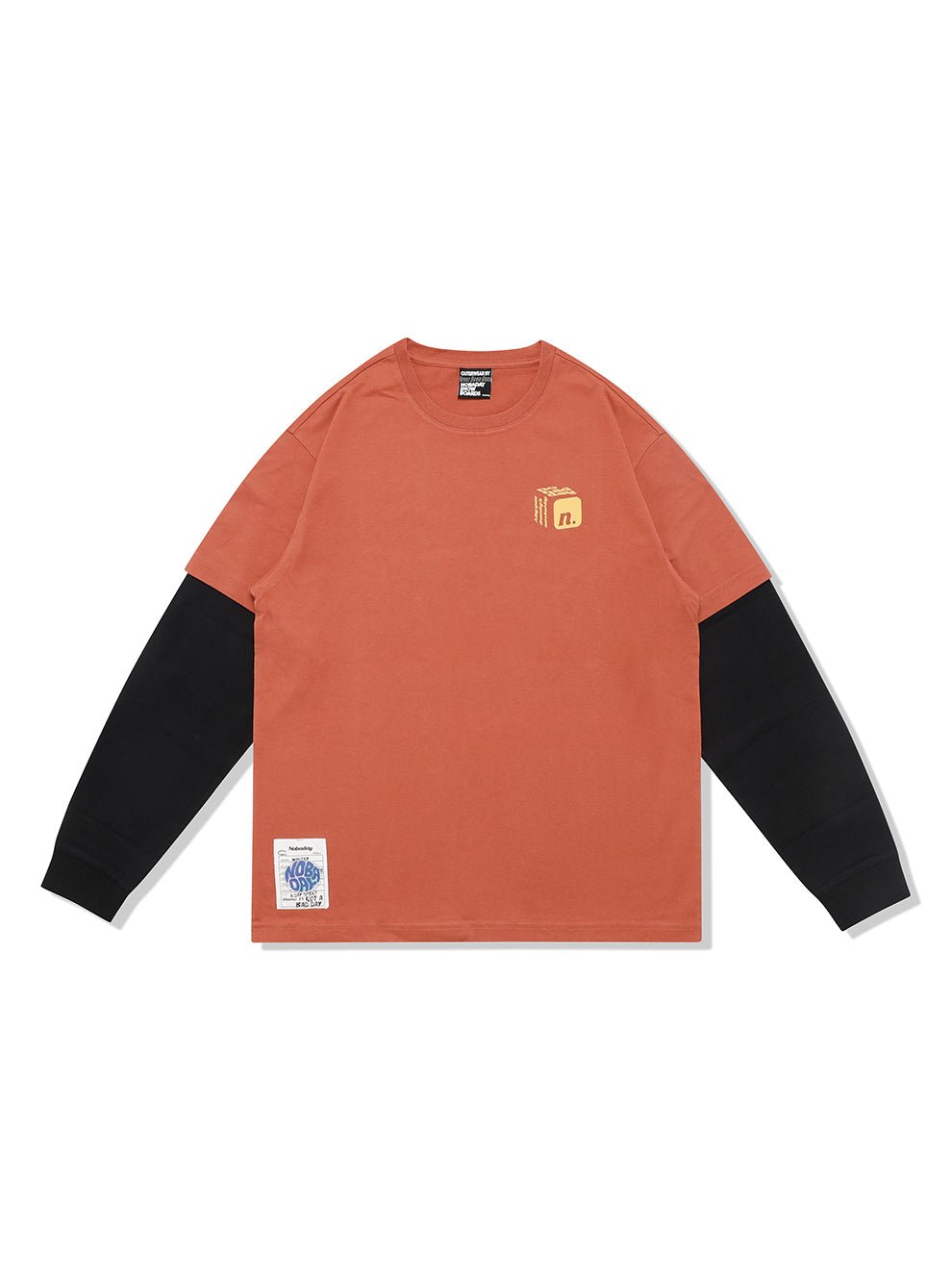 Nobaday ORANGE BOX LONG SLEEVE TEE - NOBADAY