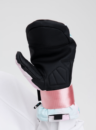 Snowboard mittens with built in wrist guards on sale